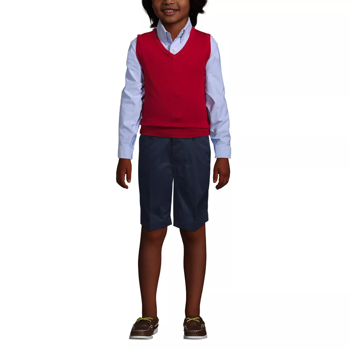 School Uniform Boys Cotton Modal Button Front Cardigan Sweater