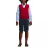 School Uniform Kids Cotton Modal Fine Gauge Sweater Vest, alternative image
