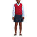 School Uniform Kids Cotton Modal Fine Gauge Sweater Vest, Front