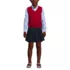 School Uniform Kids Cotton Modal Fine Gauge Sweater Vest, Front
