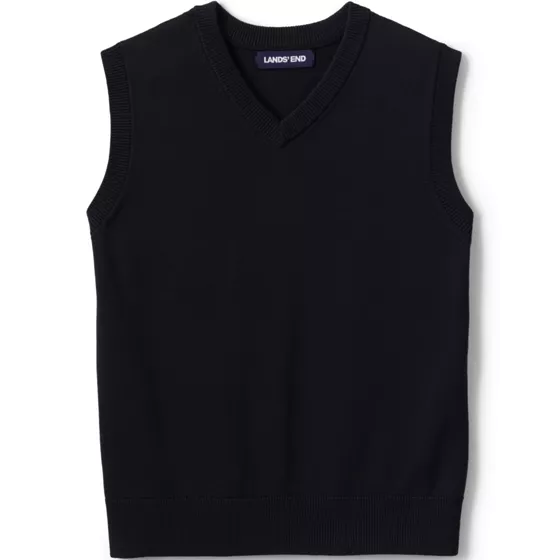 Kids Cotton Modal Fine Gauge Sweater Vest - primary