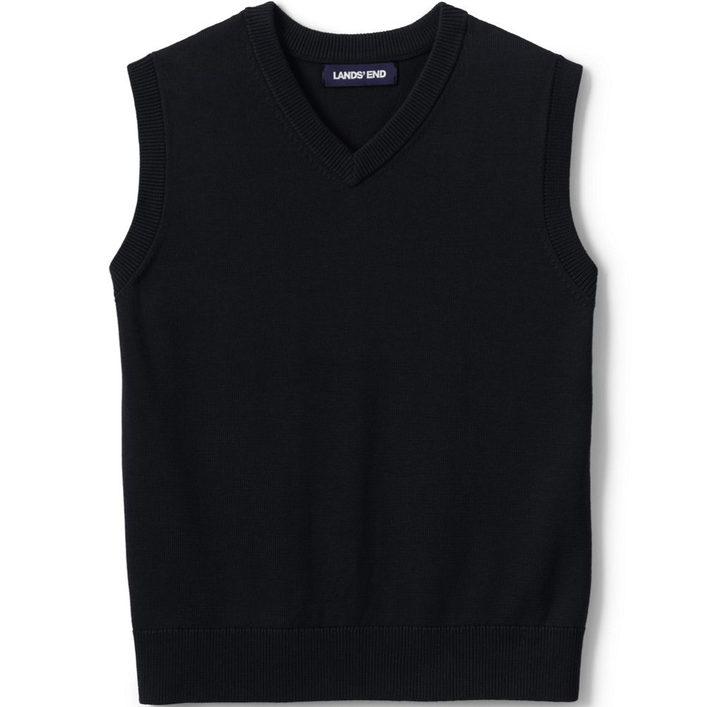 Kids Cotton Modal Fine Gauge Sweater Vest | Lands' End