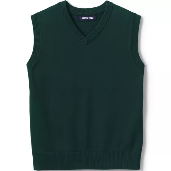 Kids Cotton Modal Fine Gauge Sweater Vest - primary