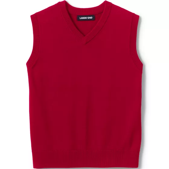 Kids Cotton Modal Fine Gauge Sweater Vest - primary