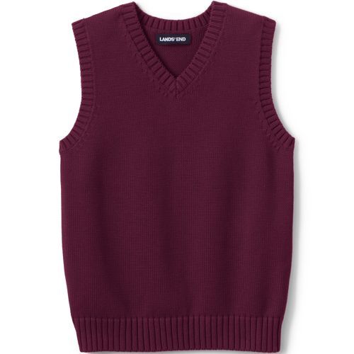 School Uniform Kids Cotton Modal Sweater Vest | Lands' End