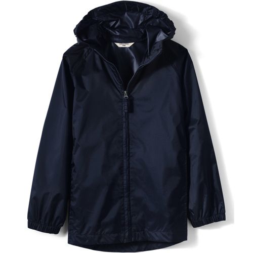 Lands end rain jacket sale with hood