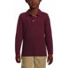 Girls Long Sleeve Feminine Fit Mesh Polo Shirt, Front