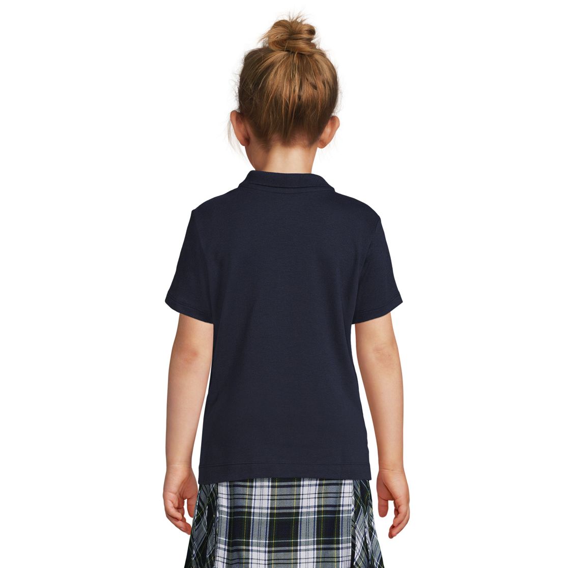 School Uniform Girls Short Sleeve Feminine Fit Interlock Polo Shirt