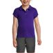 Girls Short Sleeve Feminine Fit Interlock Polo Shirt, Front