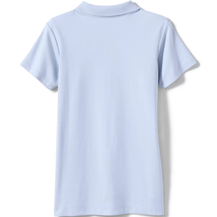 Girls' Short Sleeve Feminine Fit Interlock Polo Shirt