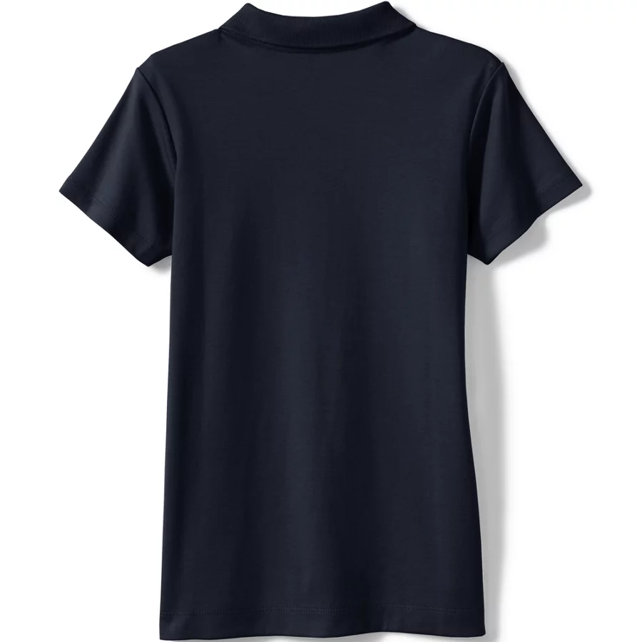 School Uniform Girls' Short Sleeve Feminine Fit Interlock Polo Shirt view 4