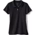 School Uniform Girls Short Sleeve Feminine Fit Interlock Polo Shirt, Front