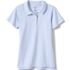 Girls Short Sleeve Feminine Fit Interlock Polo Shirt, Front