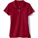 Girls Short Sleeve Feminine Fit Interlock Polo Shirt, Front