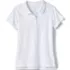 Girls Short Sleeve Feminine Fit Interlock Polo Shirt, Front
