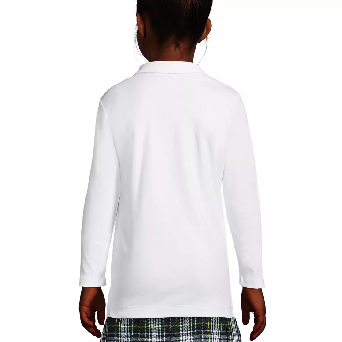 Girls Long Sleeve Feminine Fit Interlock Polo Shirt