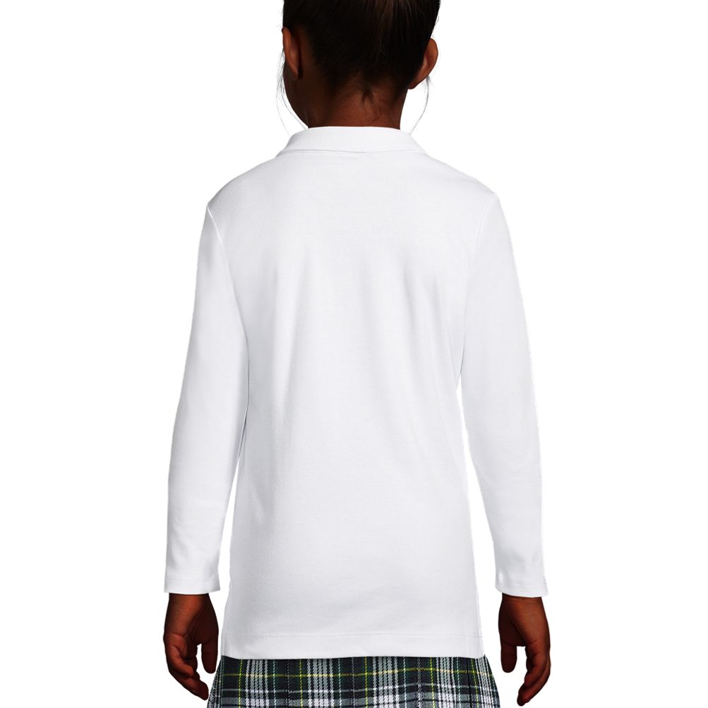 売れ筋商品|||ランズエンド カットソー トップス レディース Women's Long Sleeve Feminine Fit Interlock Polo Shirt White Lands' End Women's Long Sleeve Feminine Fit Interlock Polo