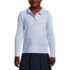 School Uniform Girls Long Sleeve Feminine Fit Interlock Polo Shirt, Front