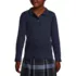 School Uniform Girls Long Sleeve Feminine Fit Interlock Polo Shirt, Front