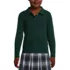 School Uniform Girls Long Sleeve Feminine Fit Interlock Polo Shirt, Front