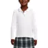 School Uniform Girls Long Sleeve Feminine Fit Interlock Polo Shirt, Front