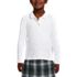 School Uniform Girls Long Sleeve Feminine Fit Interlock Polo Shirt, Front