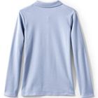 School Uniform Girls Long Sleeve Feminine Fit Interlock Polo Shirt