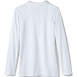 School Uniform Girls Long Sleeve Feminine Fit Interlock Polo Shirt, Back