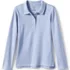 School Uniform Girls Long Sleeve Feminine Fit Interlock Polo Shirt, Front
