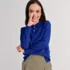 Girls Long Sleeve Feminine Fit Interlock Polo Shirt, alternative image