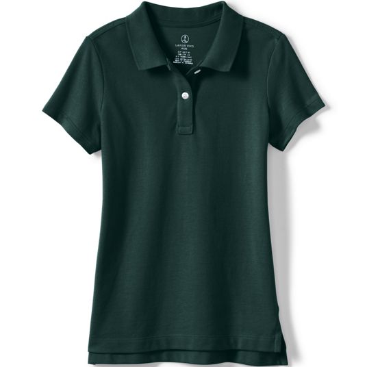 売れ筋商品|||ランズエンド カットソー トップス レディース Women's School Uniform Short Sleeve Mesh Polo Shirt Blue School Uniform Little Girls Short Sleeve Feminine Fit Mesh
