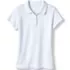 Girls Short Sleeve Feminine Fit Mesh Polo Shirt, Front