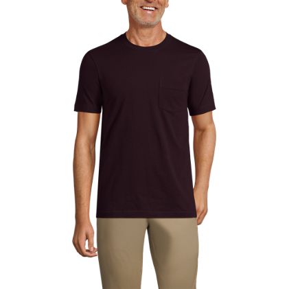 Men's Short Sleeve Cotton Supima Tee With Pocket - image 4