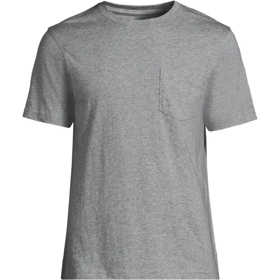 Men's Tall Short Sleeve Cotton Supima Tee With Pocket - primary
