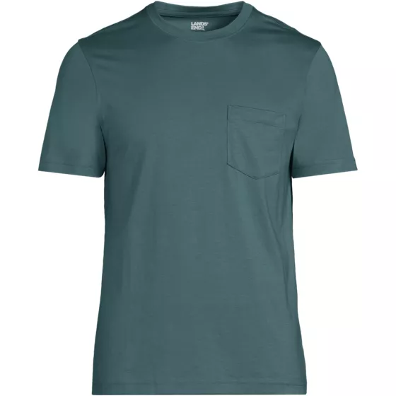 Men's Tall Short Sleeve Cotton Supima Tee With Pocket - primary