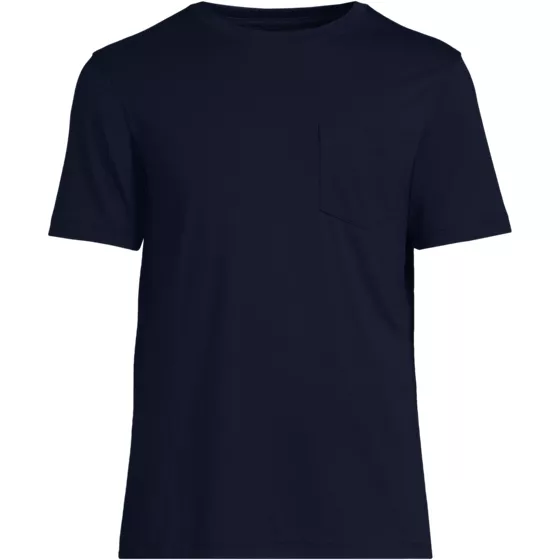 Men's Tall Short Sleeve Cotton Supima Tee With Pocket - primary
