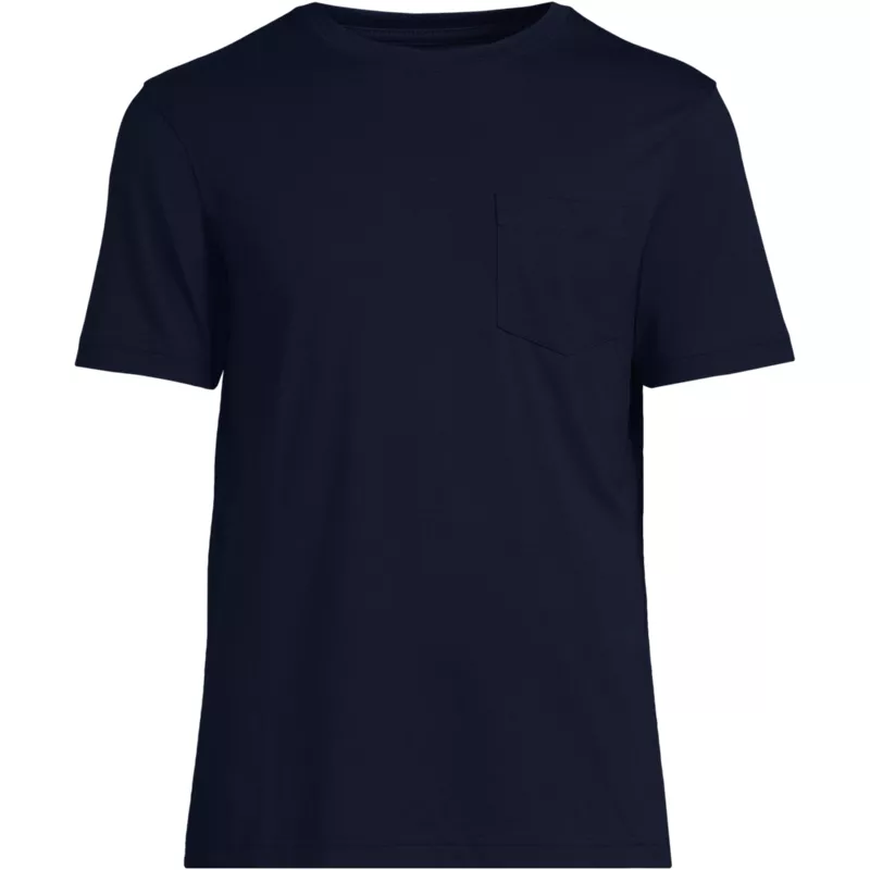 Men's Short Sleeve Cotton Supima Tee With Pocket, Front