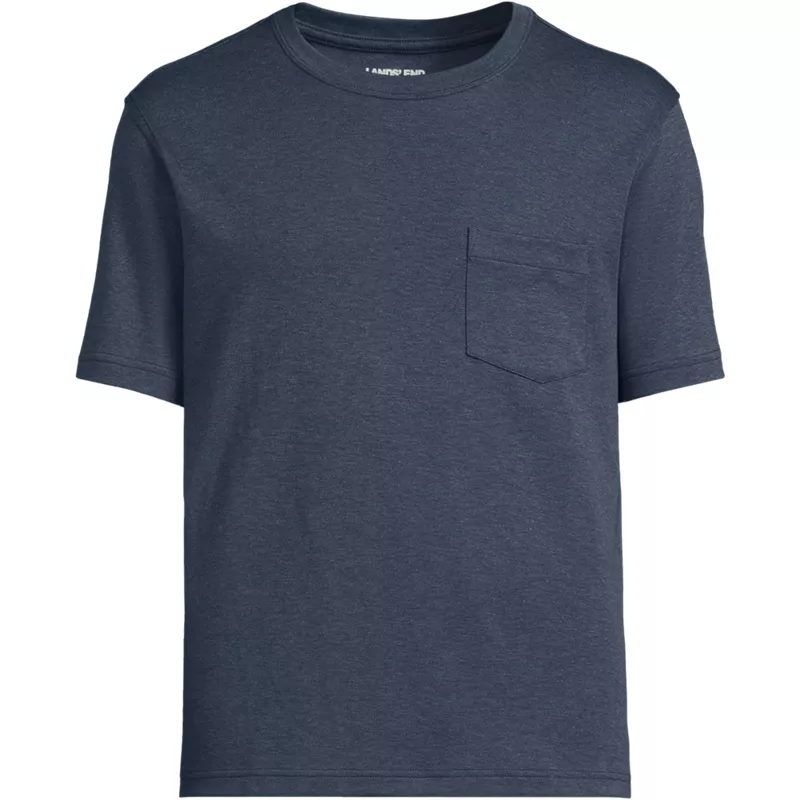 Men's Big Short Sleeve Cotton Supima Tee With Pocket, Front