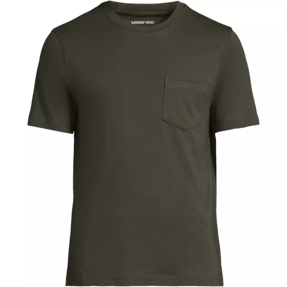 Men's Big and Tall Short Sleeve Cotton Supima Tee With Pocket - primary