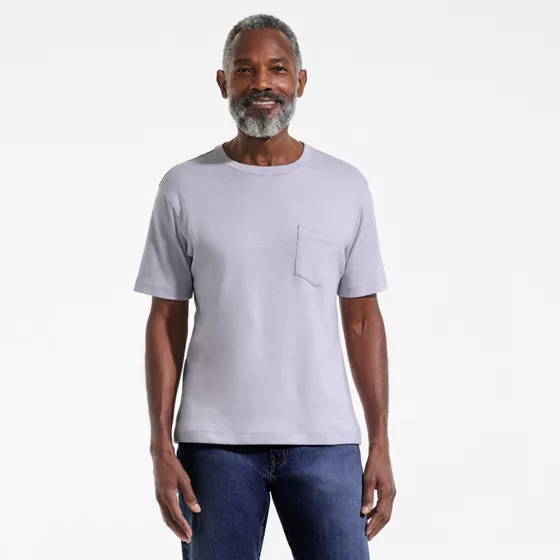 Men's Short Sleeve Cotton Supima Tee With Pocket - primary