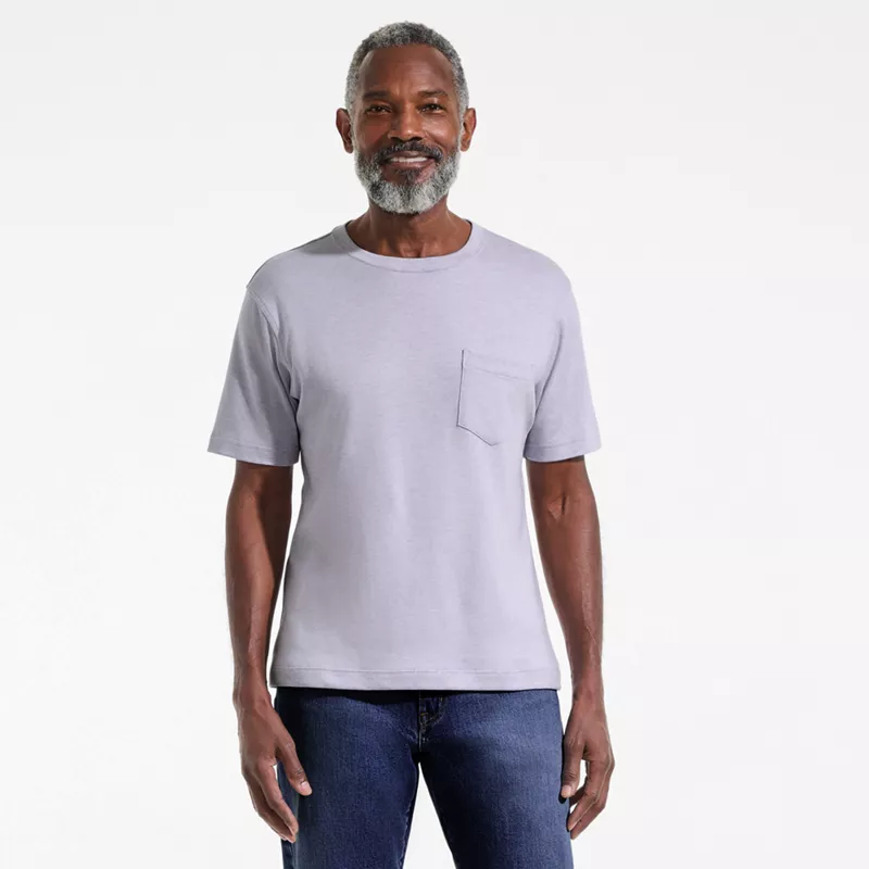 Men's Short Sleeve Cotton Supima Tee With Pocket, alternative image