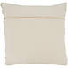 Saro Lifestyle Woven Textured Pom-Pom Decorative Throw Pillow, Back