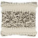 Saro Lifestyle Woven Textured Pom-Pom Decorative Throw Pillow, Front