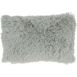 Saro Lifestyle Classic Faux Fur Decorative Pillow, Back