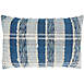 Saro Lifestyle Striped Woven Cotton Decorative Throw Pillow, Front
