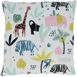 Saro Lifestyle Safari Animals Print Decorative Throw Pillow, Front