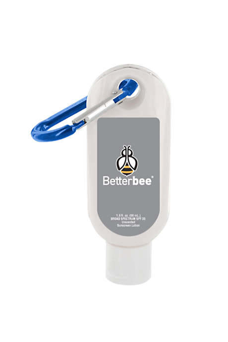 1.9oz SPF 30 Unscented Sunscreen in Custom Logo Clear Bottle with Carabiner