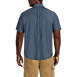 Men's Big and Tall Short Sleeve Button Down Chambray Traditional Fit Shirt, Back