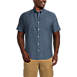 Men's Big and Tall Short Sleeve Button Down Chambray Traditional Fit Shirt, Front