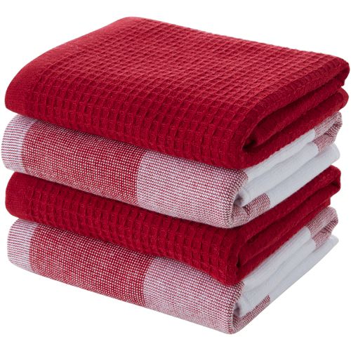 OLIVIA WAFFLE WEAVE HAND and KITCHEN TOWELS - White / Bath Towel